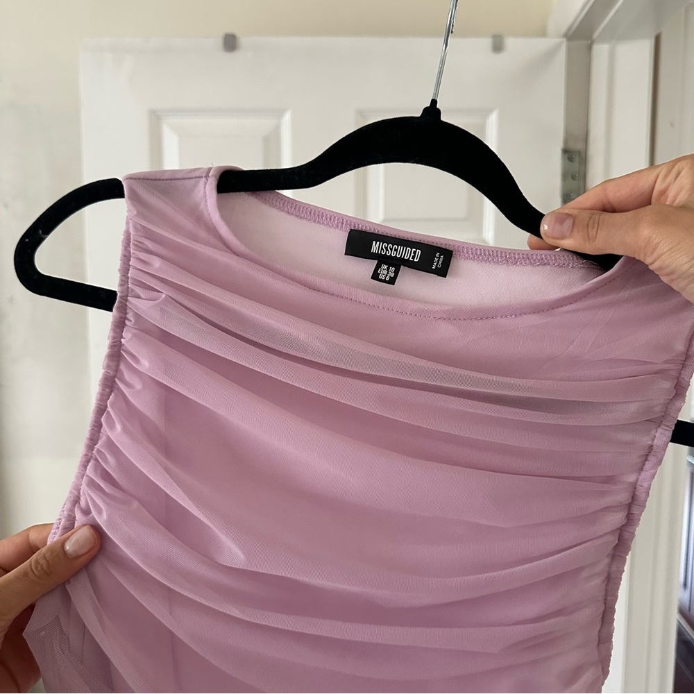 Missguided Lilac Mini Dress